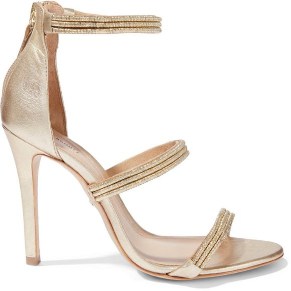 Schutz - Dyane metallic cord and leather sandals
